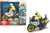 Motocykl policyjny SOS Yamaha z figurk ze wiatem i dwikiem