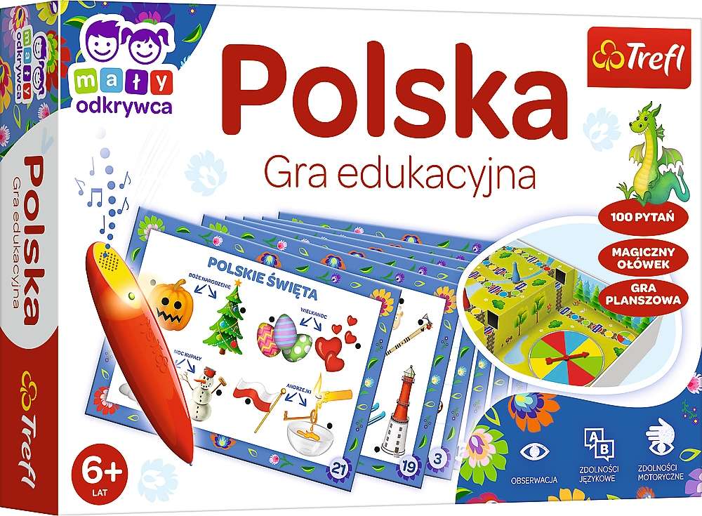 Polska Magiczny Owek Gra Edukacyjna Trefl 5+