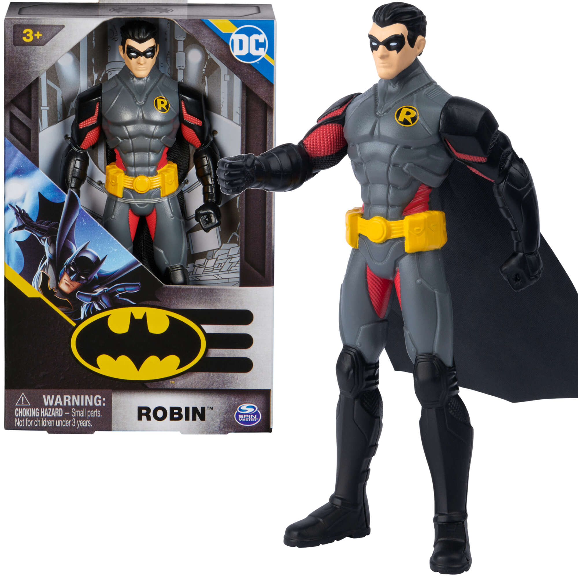 DC Comics Robin figurka bohatera z peleryn 15 cm