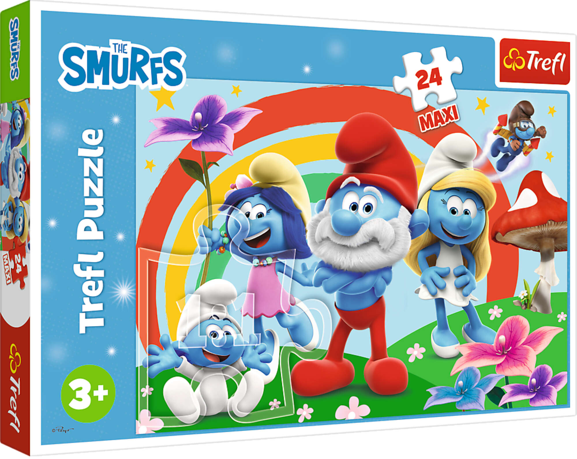 Trefl Puzzle Maxi 24 elementy Smerfny Dzie The Smurfs