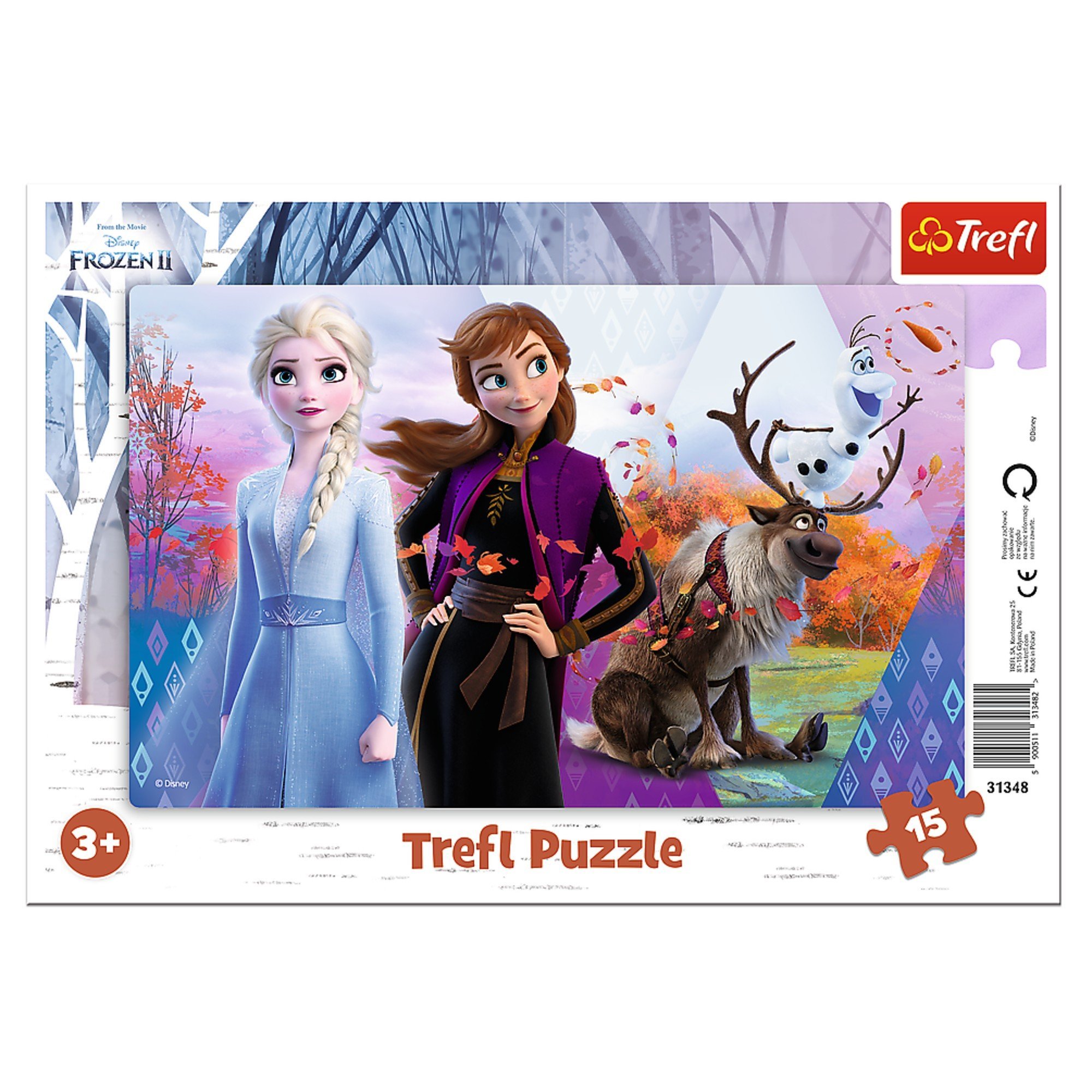 Trefl Puzzle ramkowe 15 Frozen II