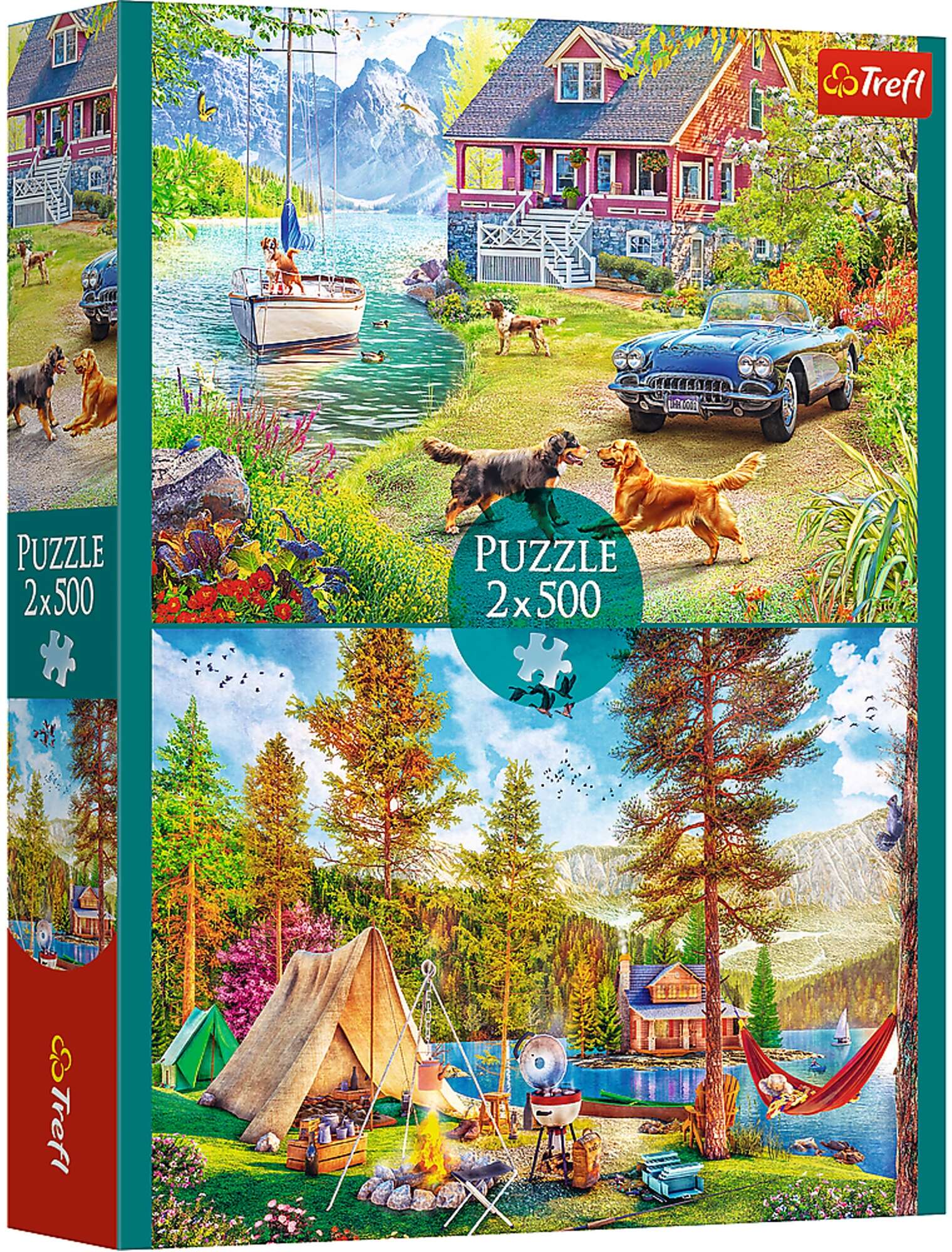 Puzzle Trefl 2x500 elementw Letni Relax