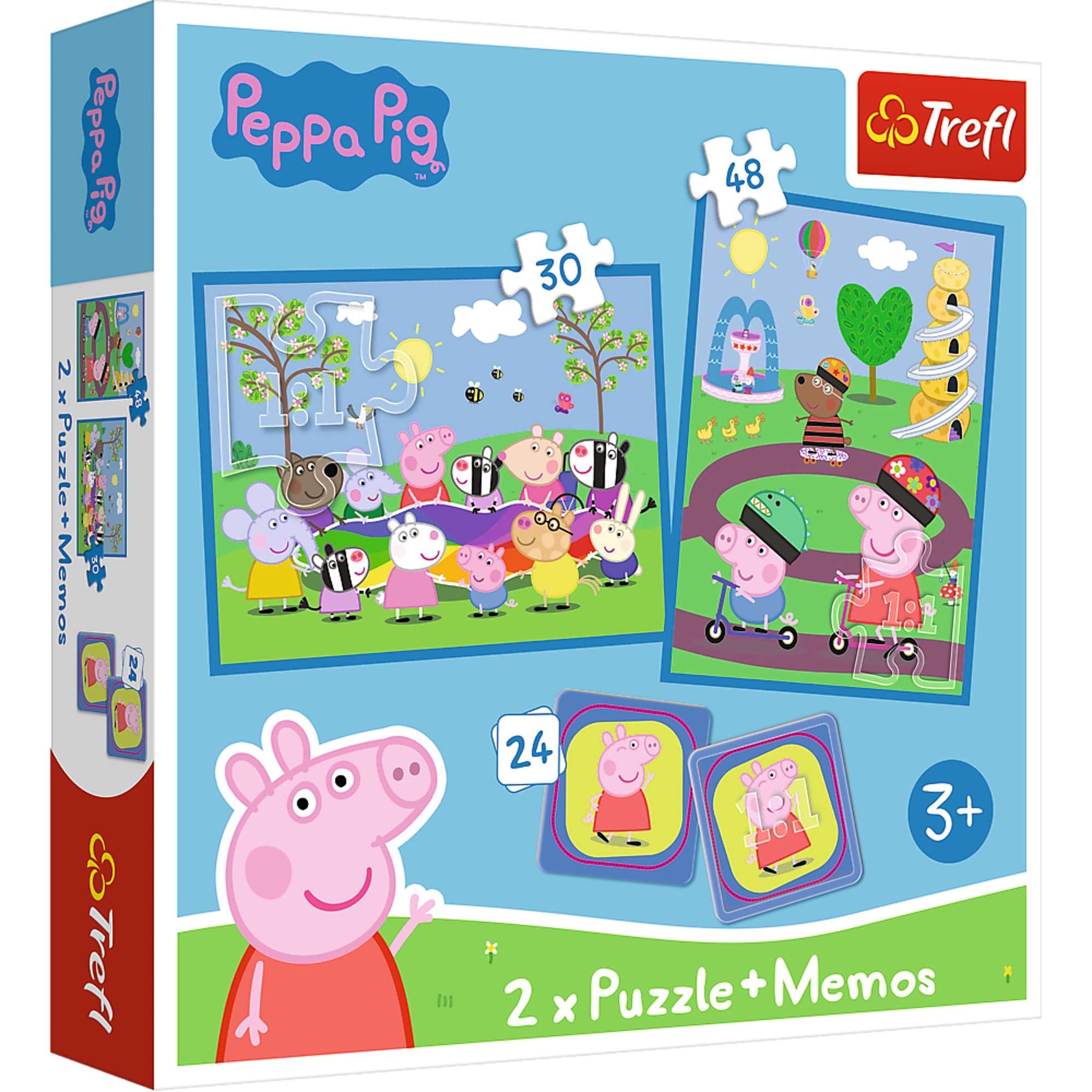 Puzzle Memory winka Peppa Trefl 2w1 3+