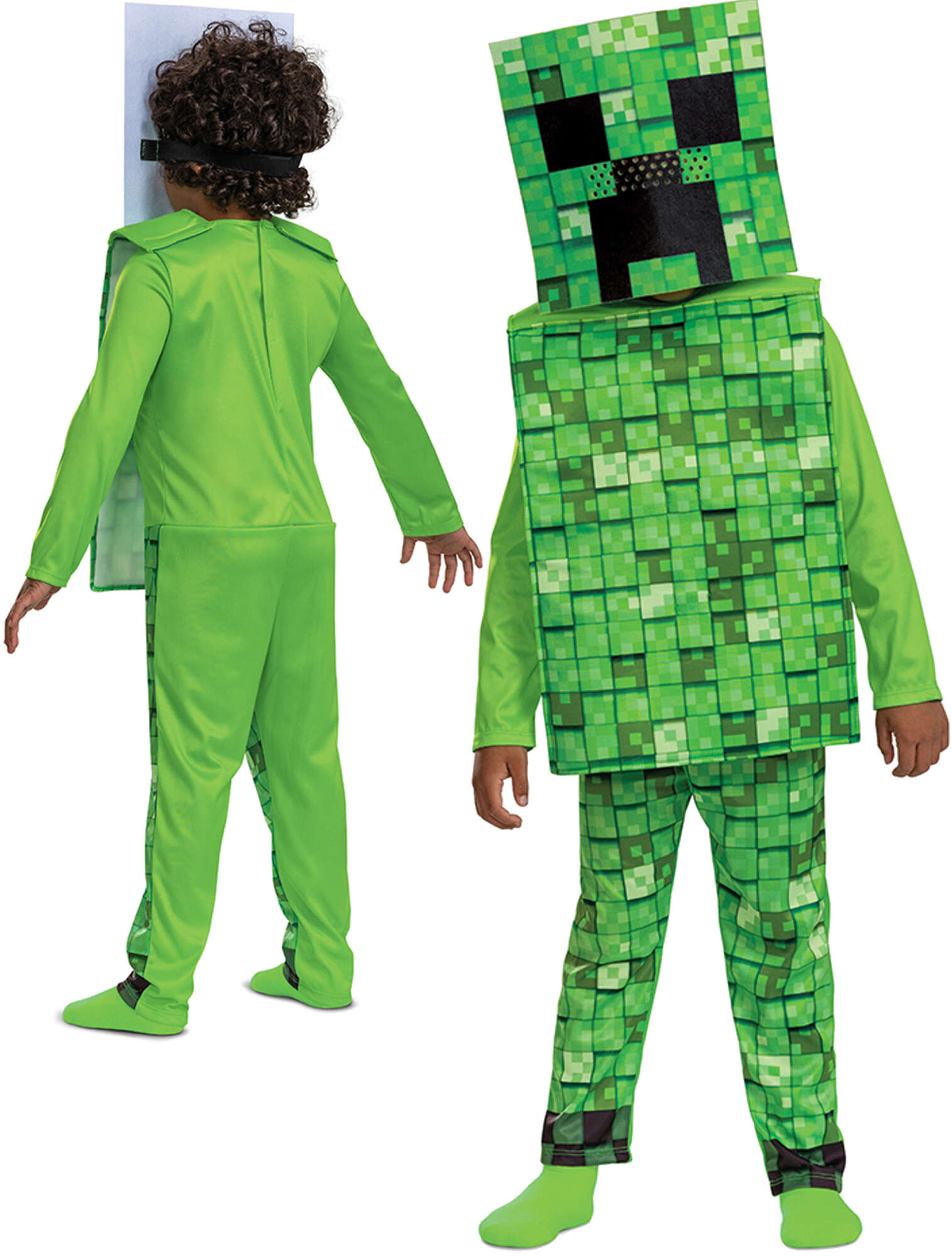 Minecraft strj karnawaowy dla chopca Creeper kostium przebranie 125-135 cm (7-8 lat)