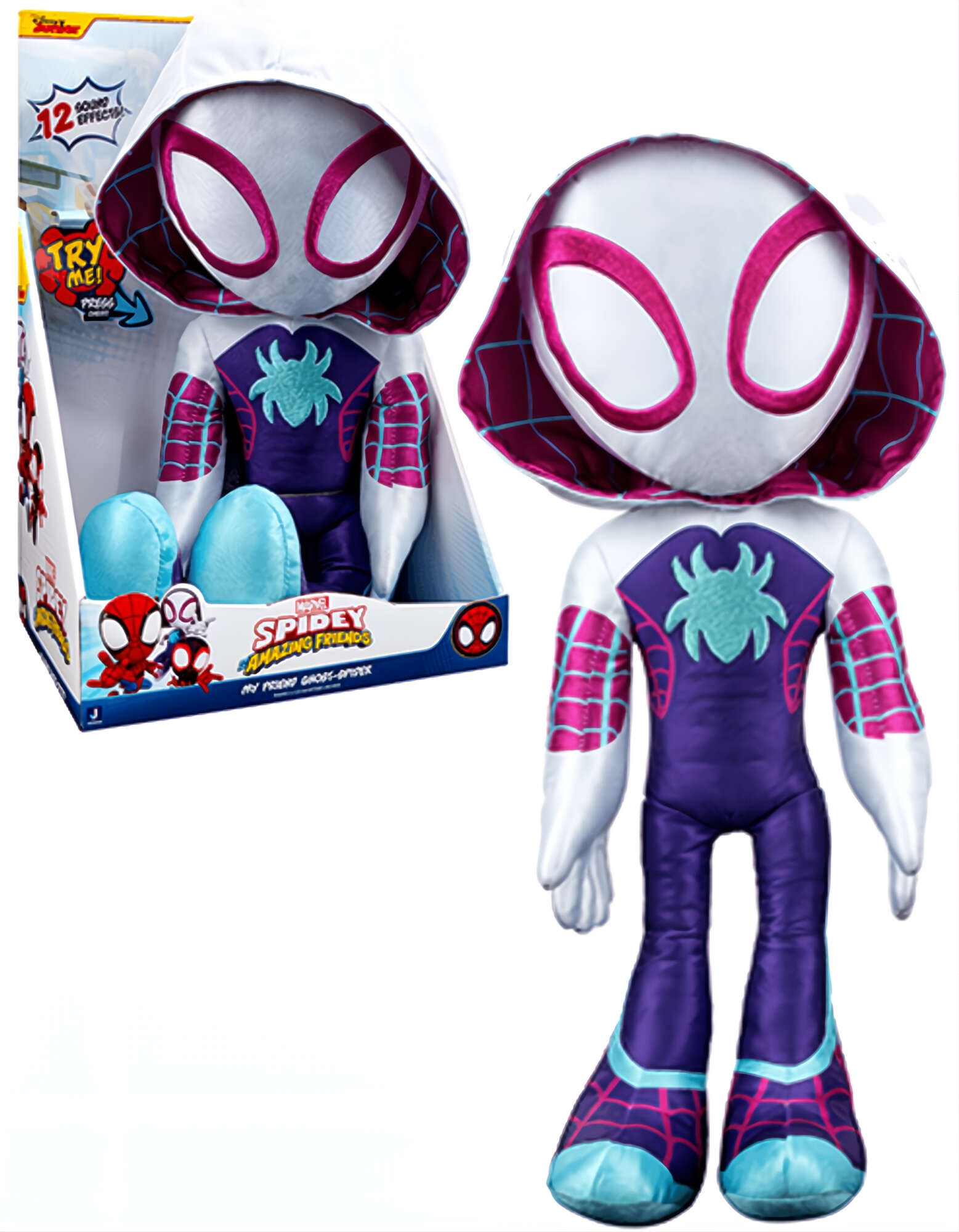 Marvel Interaktywna Maskotka Spiderman Ghost Spider 40 cm