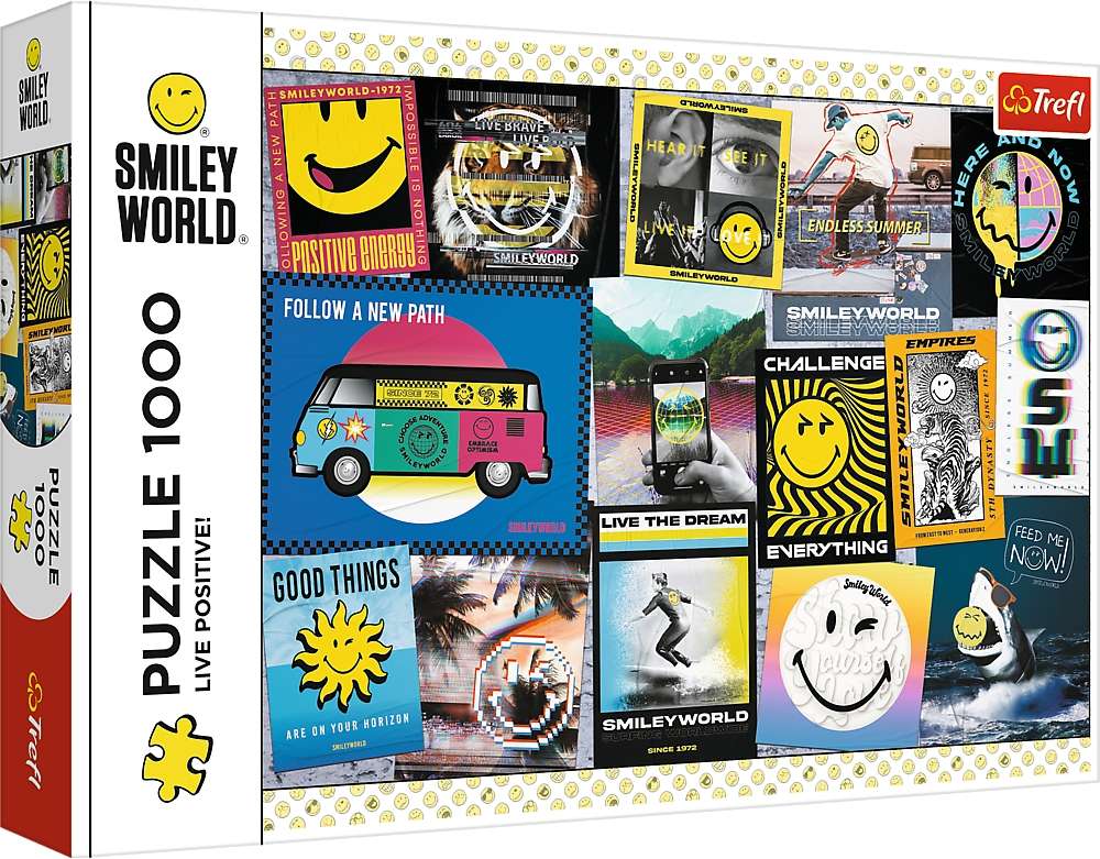 Smiley World Puzzle 1000 elementw yj pozytywnie!