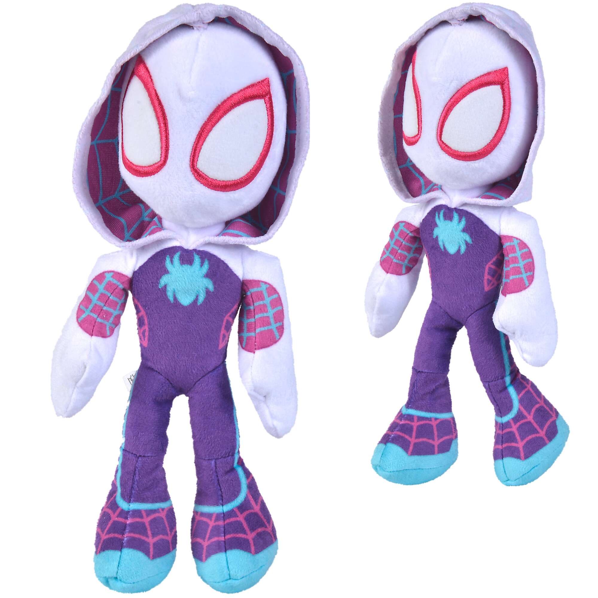 Maskotka Spiderman Ghost Spider pluszak wiecy w ciemnoci 25 cm Marvel