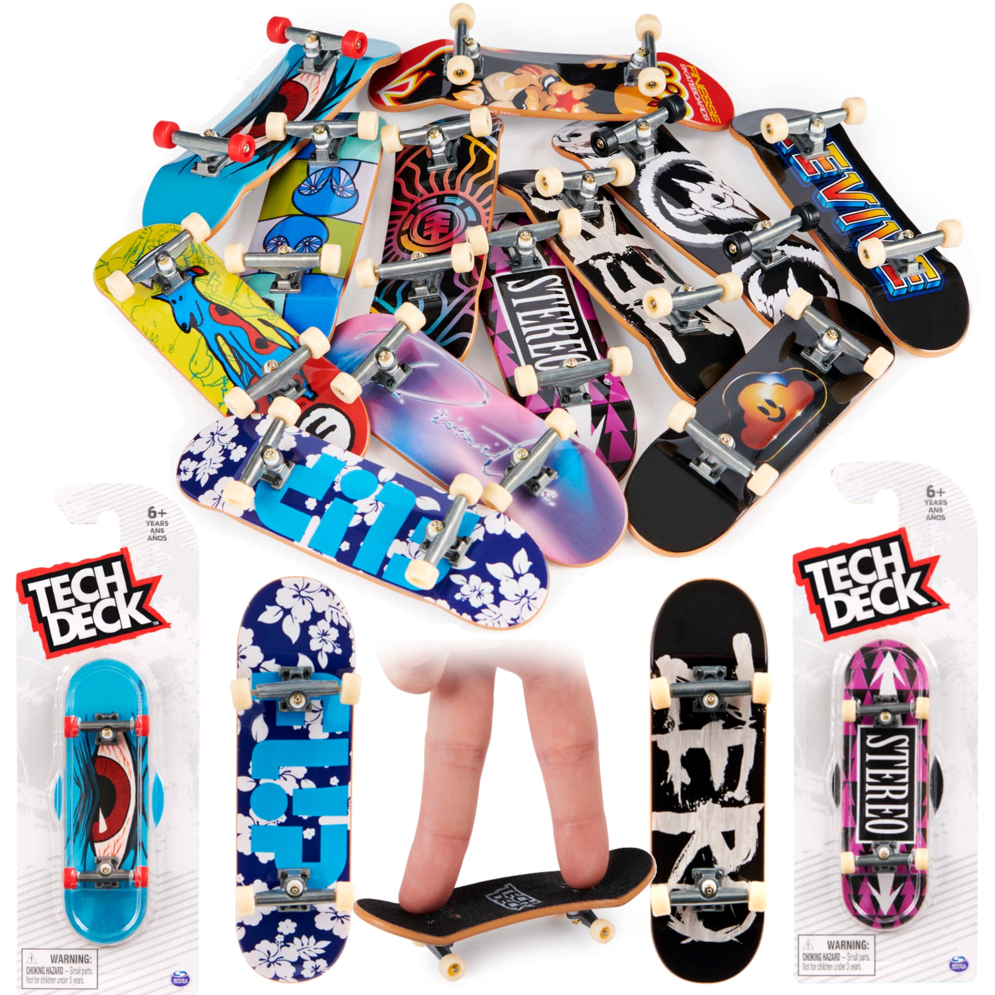 Fingerboard deskorolka 2 szt Oko Flip Finesse Stereo Revive autentyczny wzr MIX - wysyka losowa Tech Deck