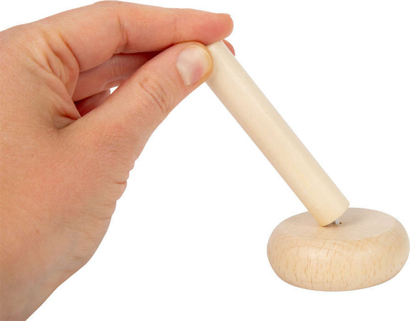 Small Foot Maskotka pluszowy lis + drewniana układanka wieża Miś