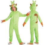 Strój karnawałowy Pokemon Grookey kostium zielone przebranie 109-126 cm (4-6 lat) Kigurumi