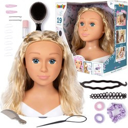 Duża Głowa do stylizacji czesania włosów Fryzjer + akcesoria do ozdabiania włosów