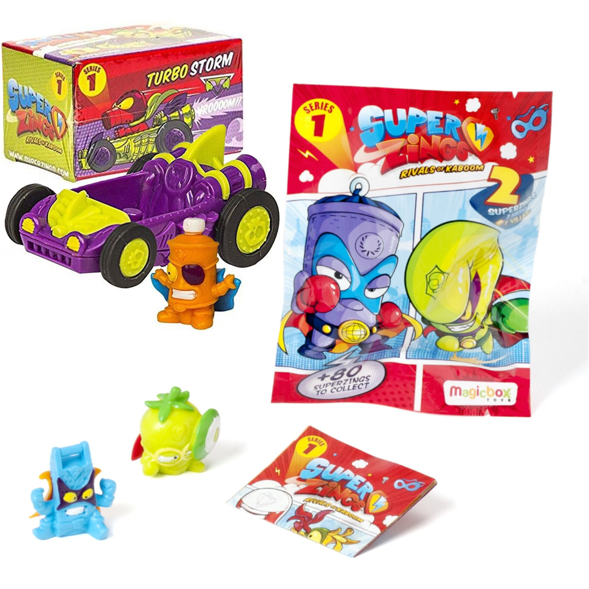 Super Zings SuperZings seria 1 Supercar + 1 superzing w zestawie z Saszetk Magic Box Seria 1