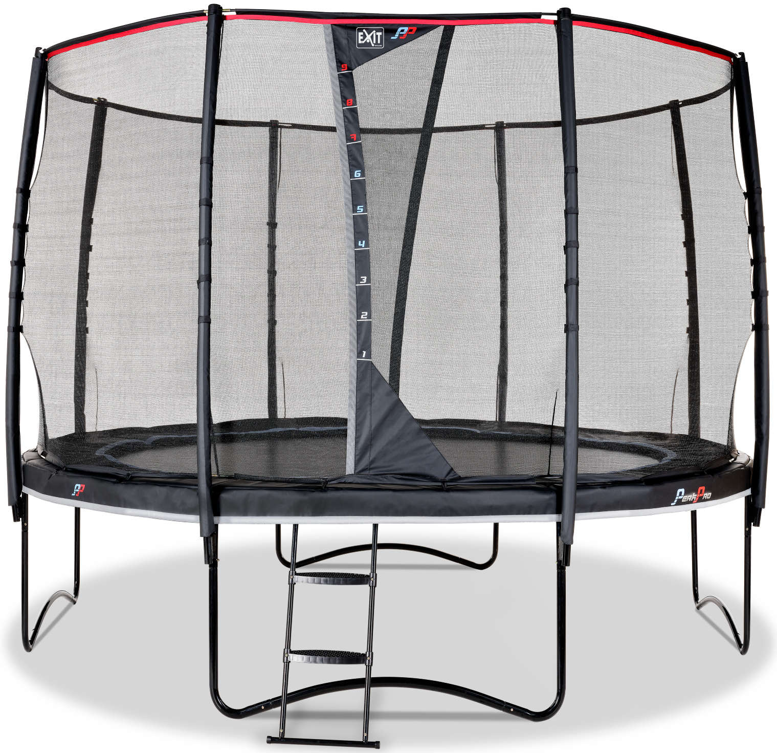 Trampolina Ogrodowa z siatk zabezpieczajc PeakPro 305 cm czarna