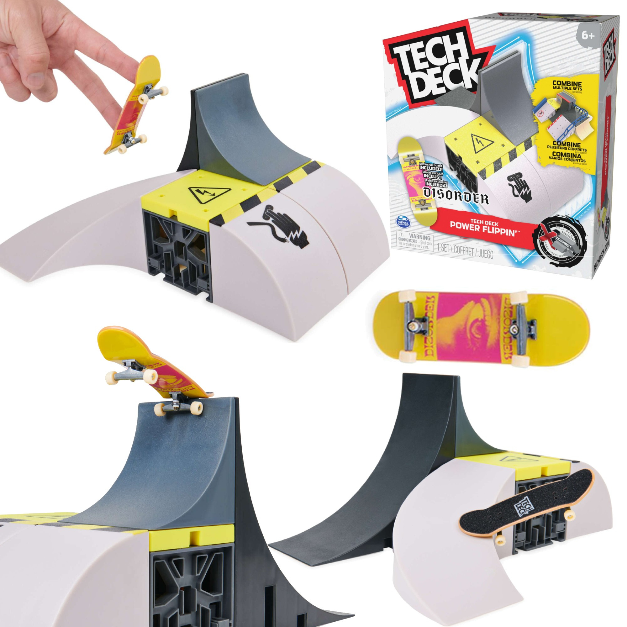 Fingerboard Rampa Power Flippin + deskorolka Disorder Tech Deck