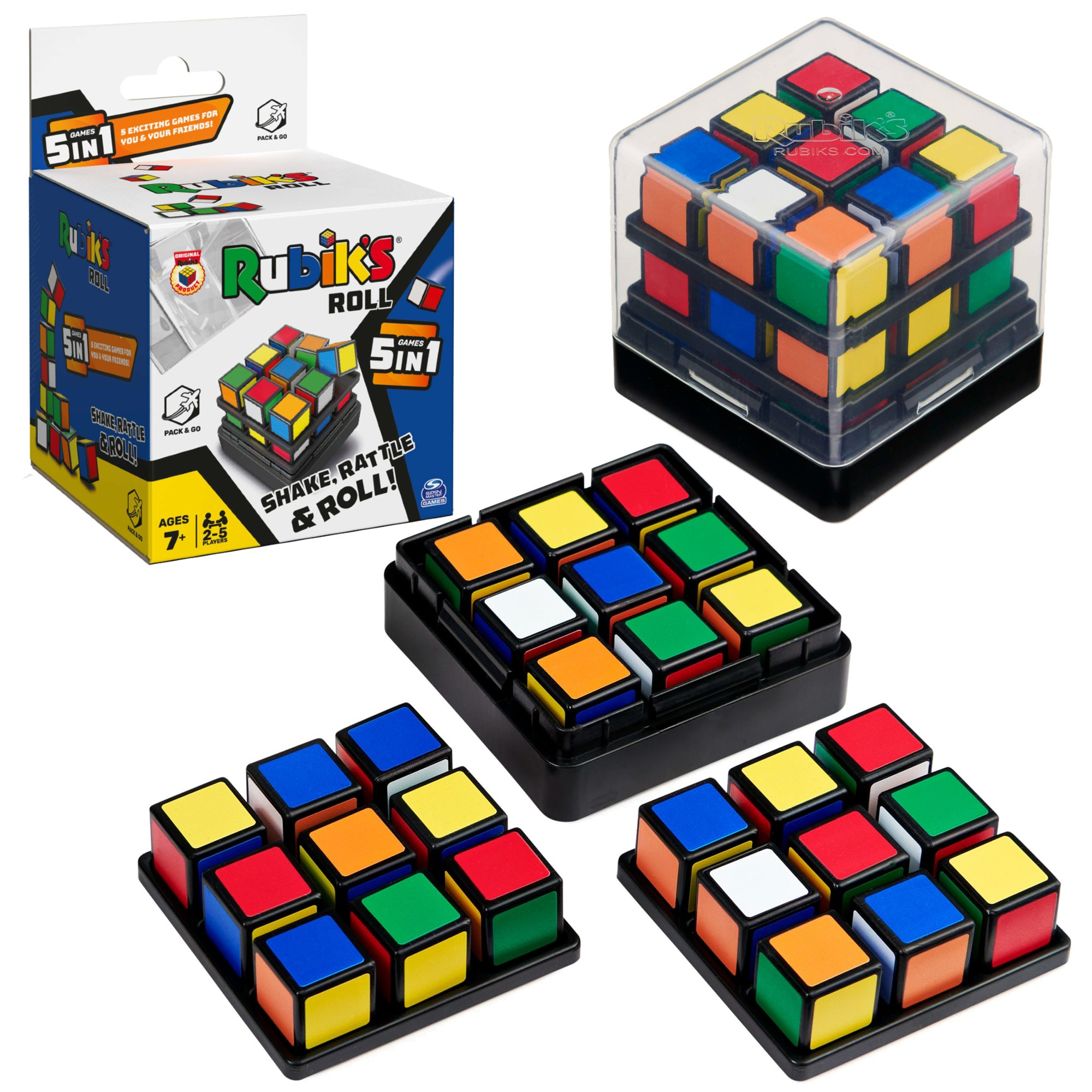 Kostka Rubika 5w1 Rubik's Roll 5 gier wersja podrna