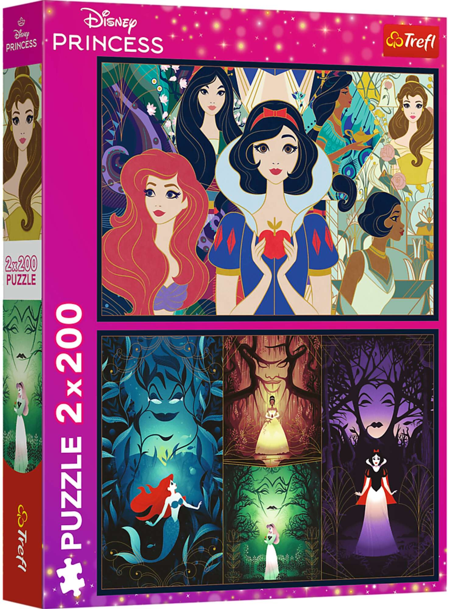 Puzzle Trefl 2 x 200 elementw Disney Czarujce Ksiniczki Disney Princess