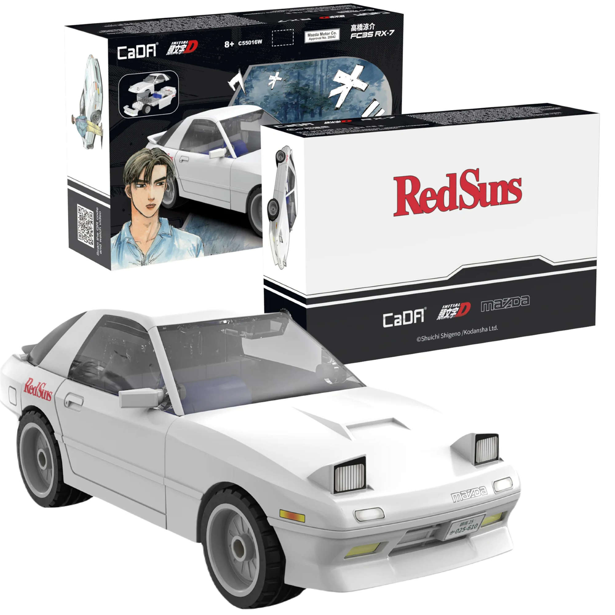 Klocki Konstrukcyjne CaDA auto Mazda RX-7 FC3S Initial D samochd z klockw 66 elementw 1:35