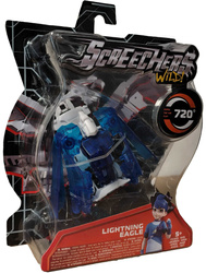 Screechers Wild! Transformujący Pojazd Lightning Eagle Niebieski Orzeł
