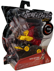 Screechers Wild! Transformujący Pojazd Wildlife Lion Czerwony Lew