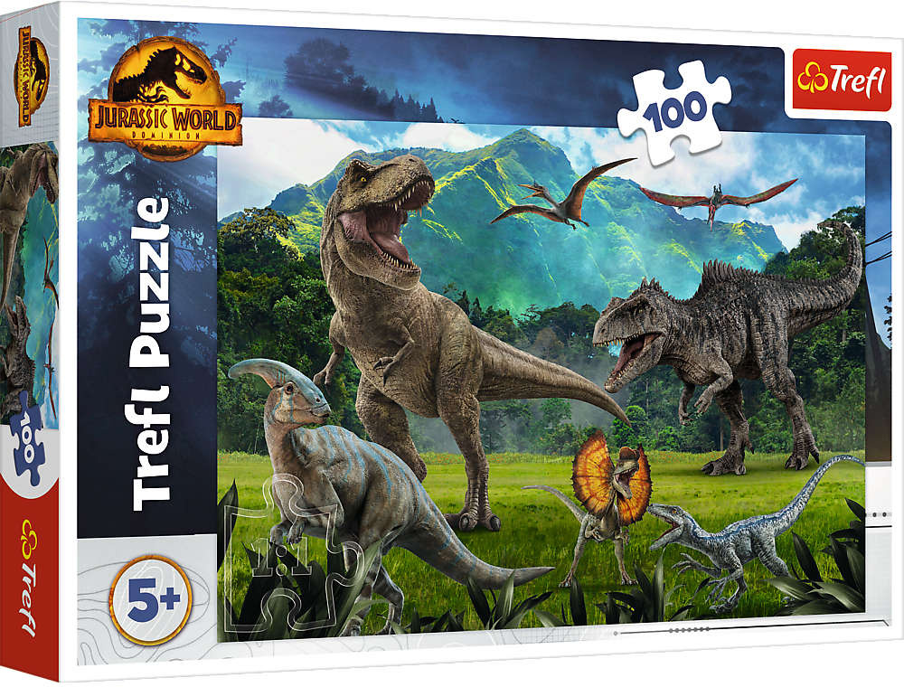 Puzzle 100 elementw Park Jurajski Jurassic World