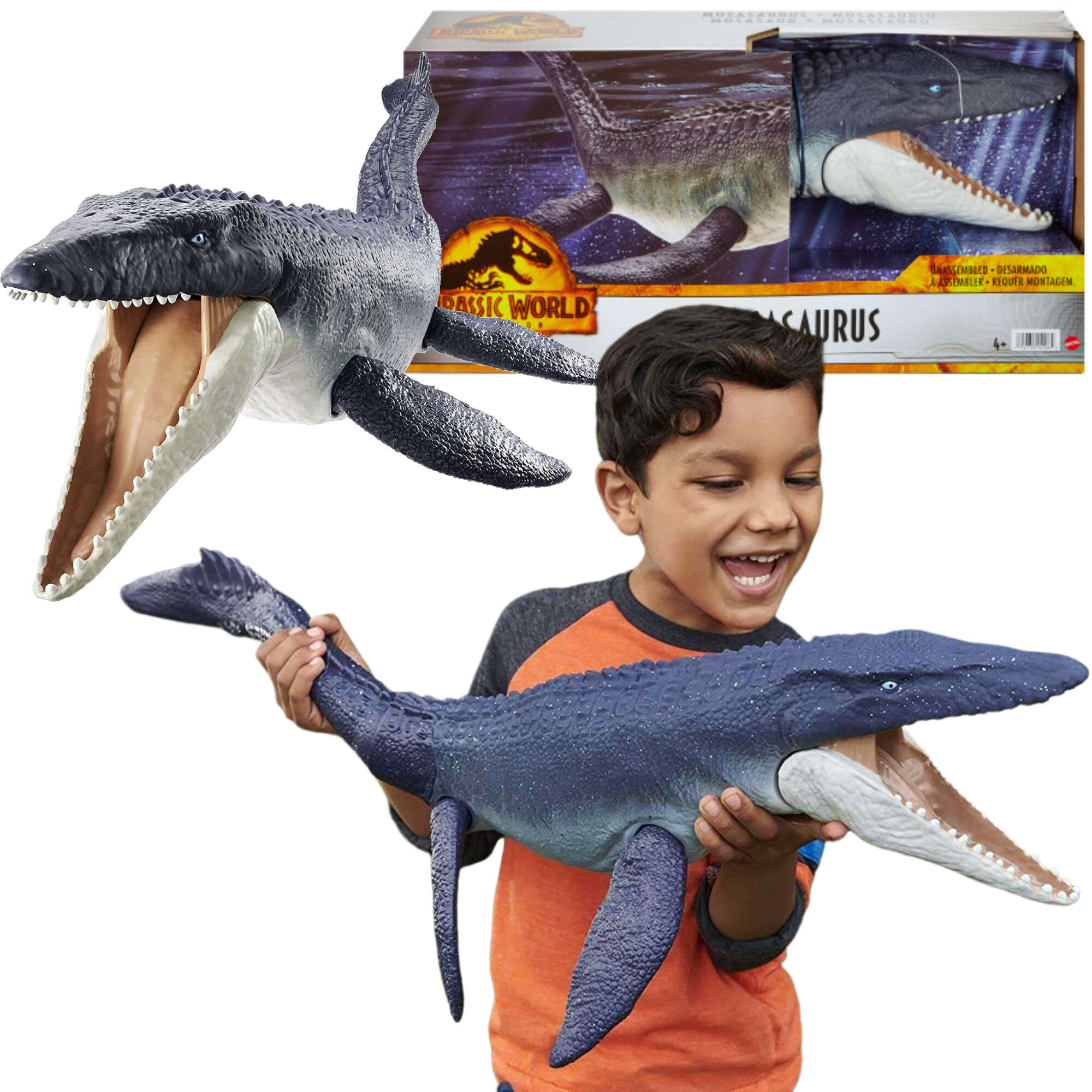 Jurassic World dua ruchoma figurka dinozaur Mosasaurus 71 cm