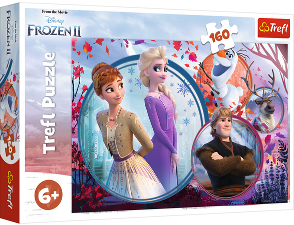 Disney Trefl Puzzle 160 Frozen II Siostrzana przygoda