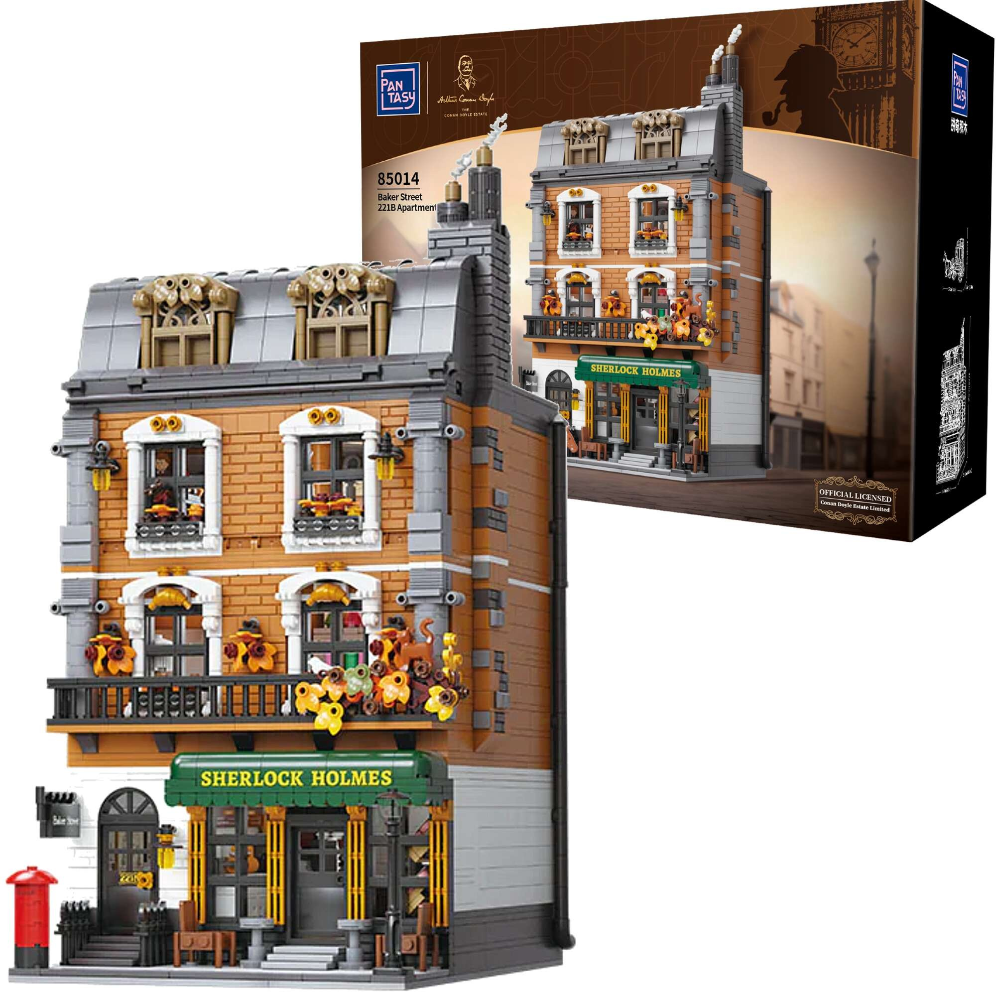 Klocki konstrukcyjne Pantasy Sherlock Holmes Baker Street 221B 3047 elementw