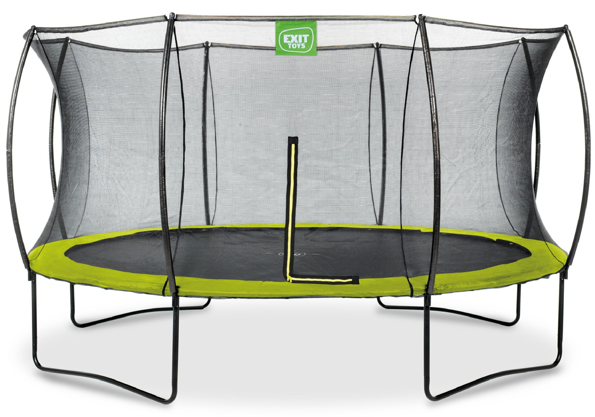 Trampolina ogrodowa z siatk zabezpieczajc Silhouette 427 cm zielona