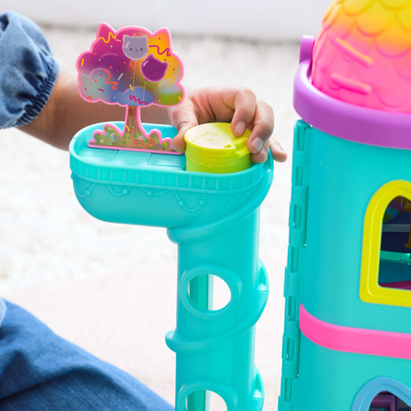 Koci Domek Gabi Duży zestaw wielki tęczowy imprezowy dom z windą + 7 figurek 60 cm dźwięk