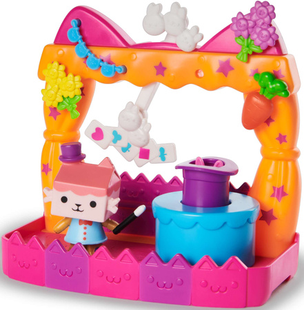 Koci domek Gabi zestaw Balkonik Pokaz Talentów figurka Tekturzątko + akcesoria