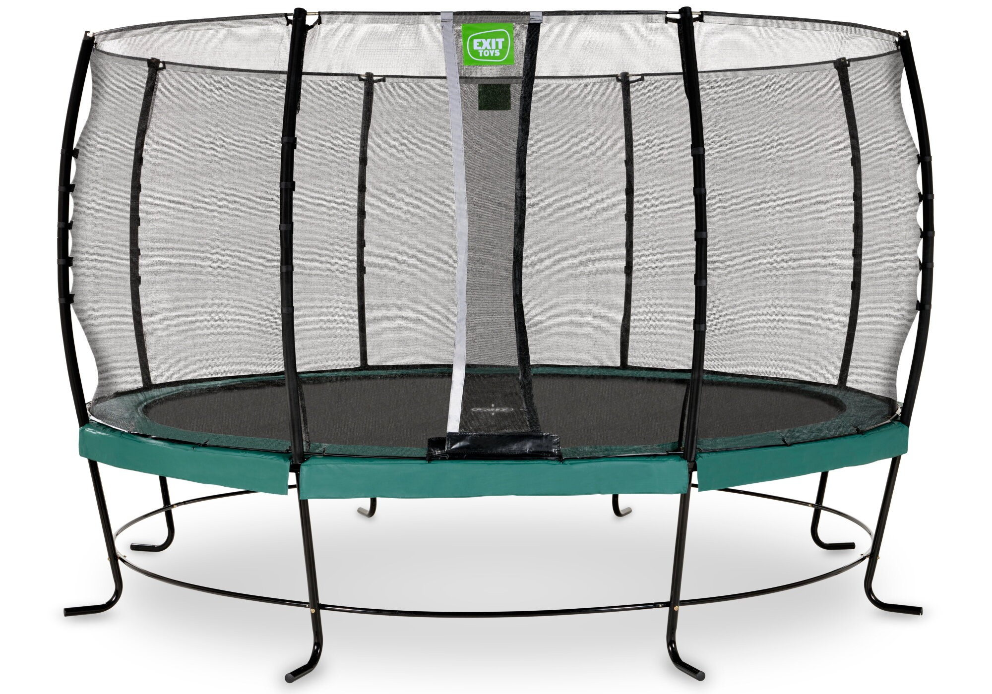 Trampolina ogrodowa z siatk zabezpieczajc Lotus Classic 427 cm zielona