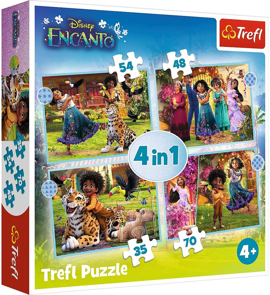 Puzzle 4w1 Nasze magiczne Encanto Disney 207 elementw