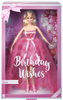 Barbie Lalka Kolekcjonerska w różowej sukience Urodzinowe życzenia 30 cm