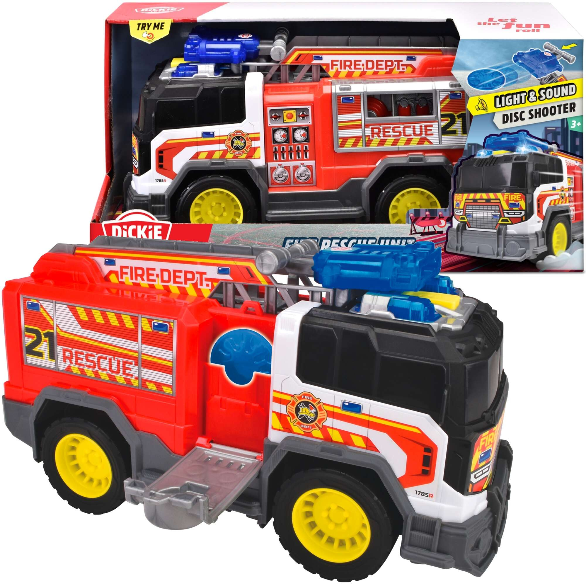 Stra Poarna Interaktywny wz Straacki Fire Rescue Unit 30cm wiato Dwik