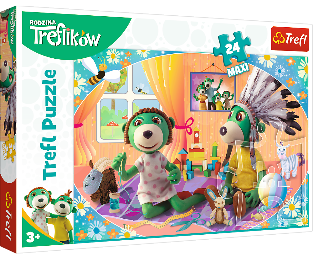 Trefl 14319 Puzzle 24 Maxi Rodzina Treflikw