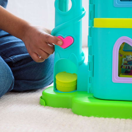 Koci Domek Gabi Duży zestaw wielki tęczowy imprezowy dom z windą + 7 figurek 60 cm dźwięk