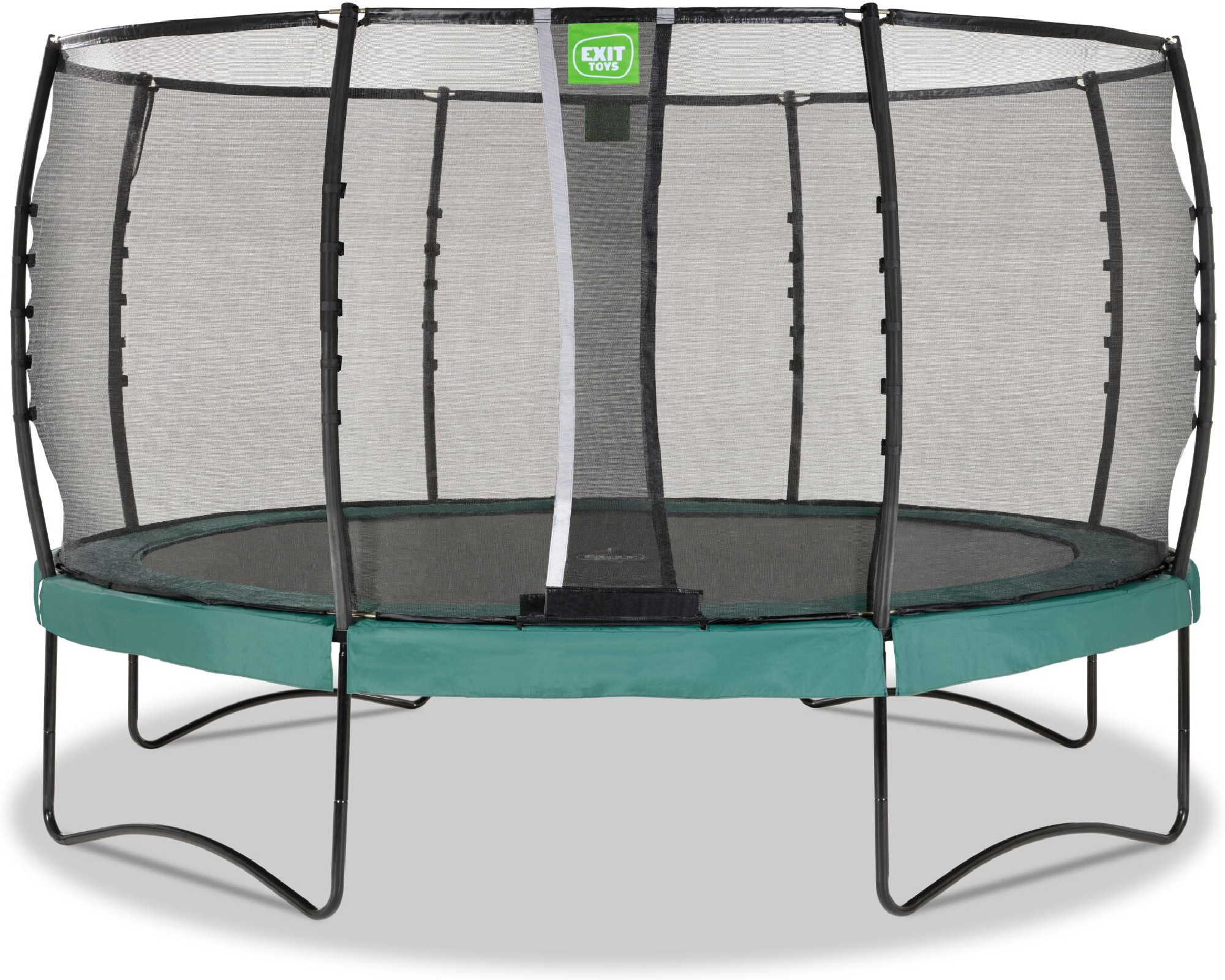 Trampolina ogrodowa z siatk zabezpieczajc Allure Premium 427 cm zielona