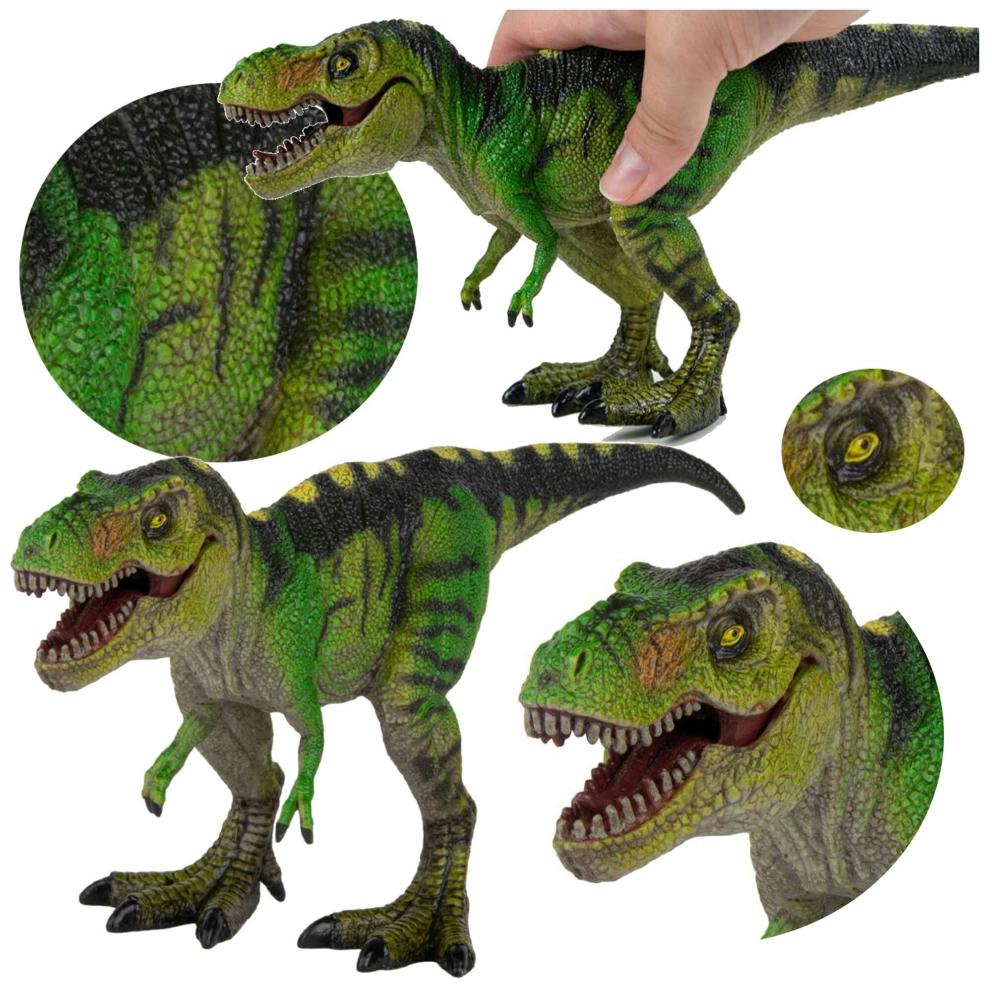 Dino Tyranozaur T-rex Dinozaur Dua Ruchoma Figurka 27 Cm