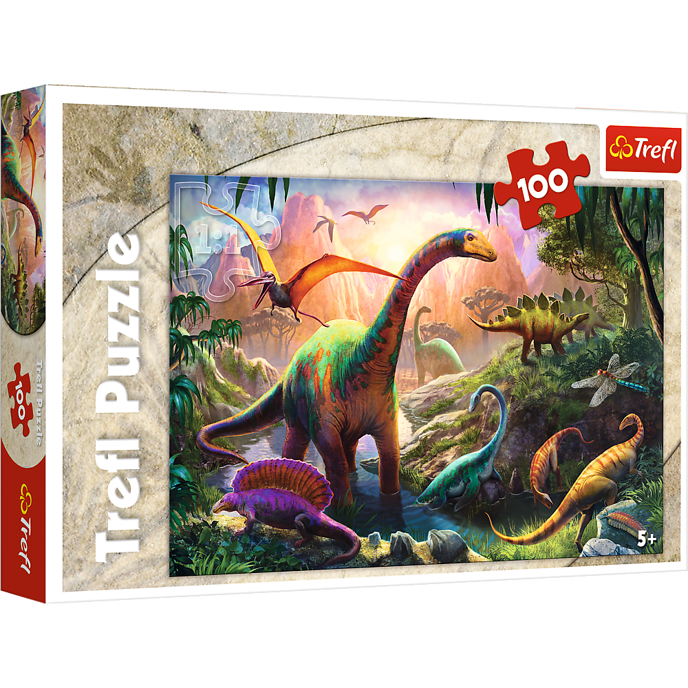 Puzzle 100 wiat dinozaurw