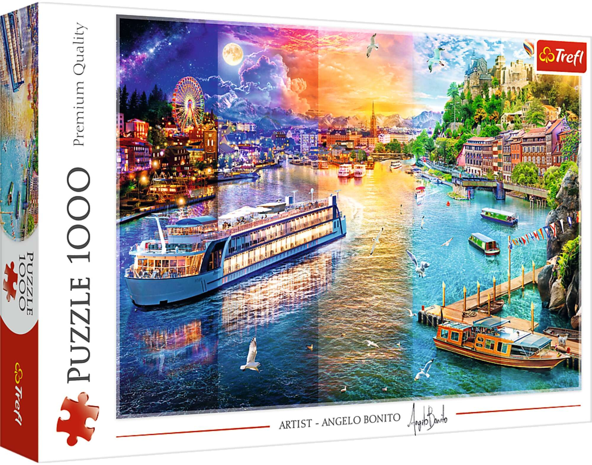 Trefl Puzzle 1000 elementw Rejs po Europie