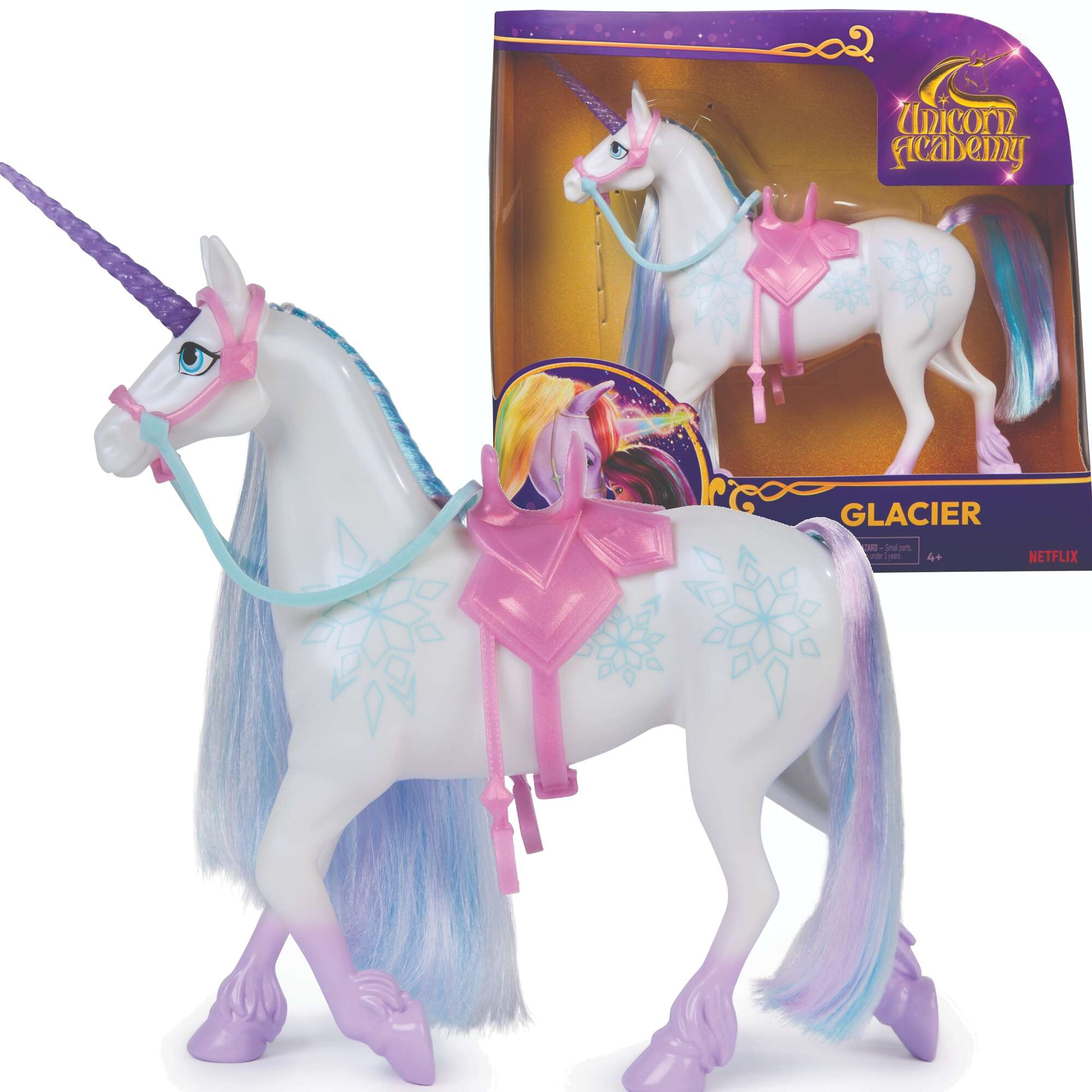 Unicorn Academy Zestaw figurka Jednoroec Glacier 27 cm