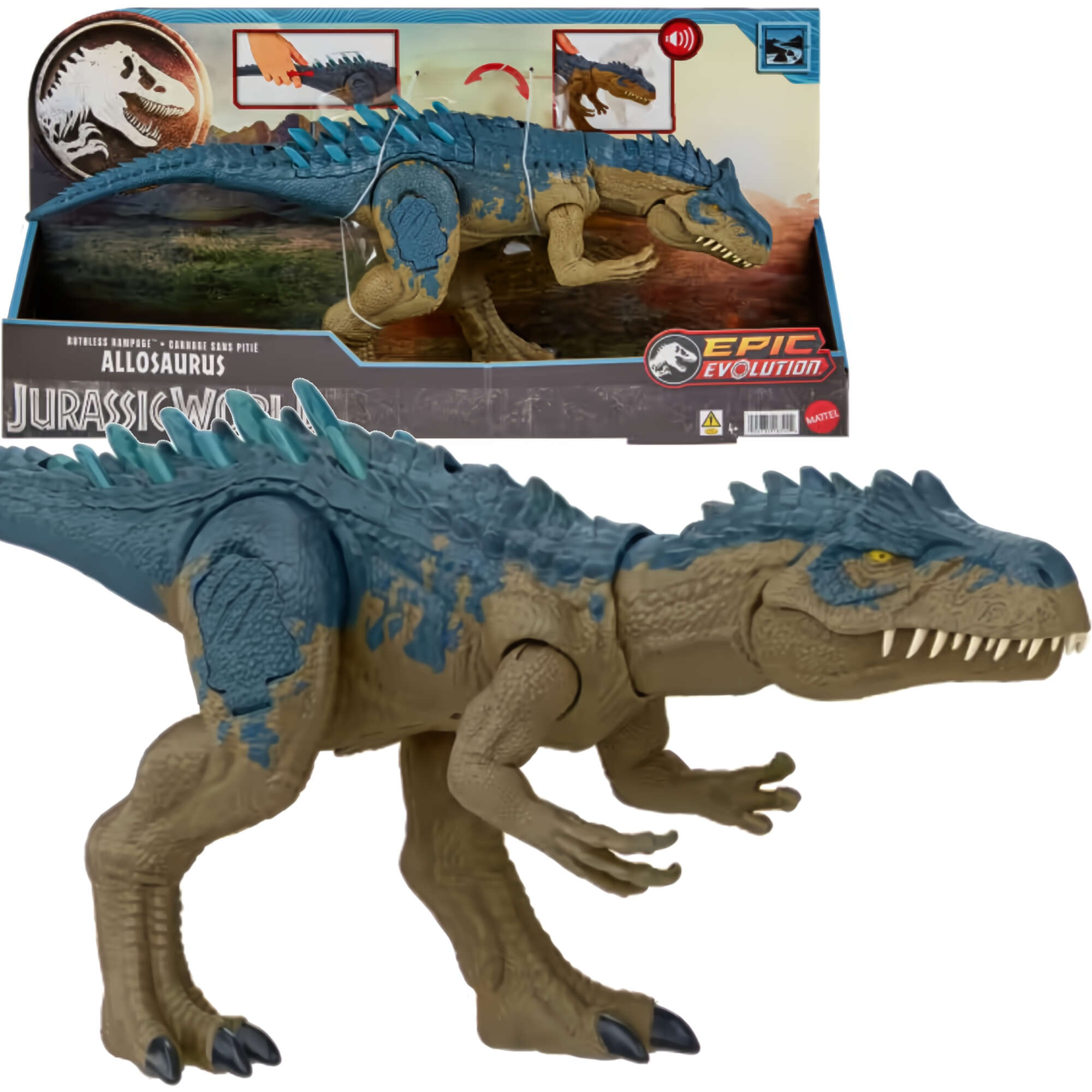 Figurka Interaktywna Dinozaur Allosaurus Jurassic World Epic Evolution 43 cm Dwik