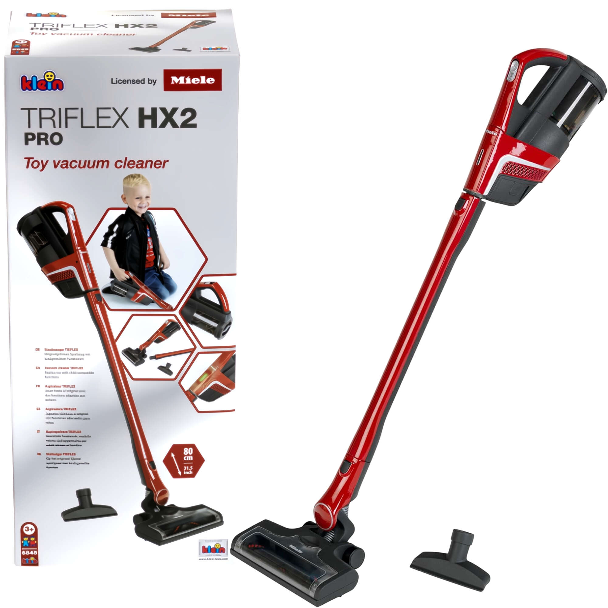 Odkurzacz pionowy Miele Triflex HX2 Czerwony dla dzieci 80 Cm Klein