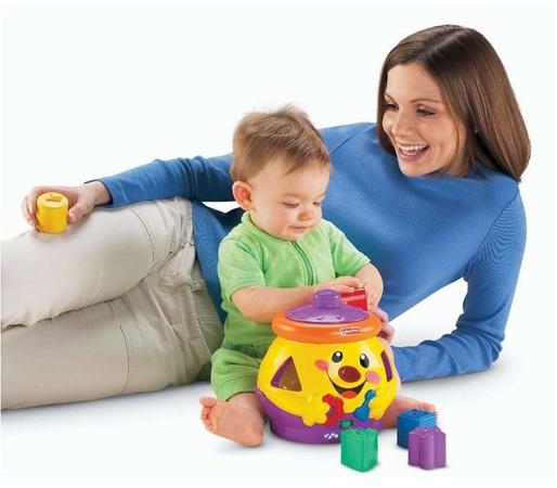 Edukacyjny Wesoły Garnuszek Klocuszek na Klocki Magiczny Sorter zabawka Montessori PL