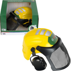 Klein Bosch kask zabawkowy drwala z przyłbicą ochronną i nausznikami