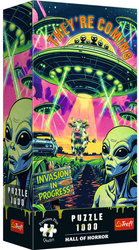Trefl Puzzle 1000 elementów Hall of Horror W trakcie inwazji kosmitów