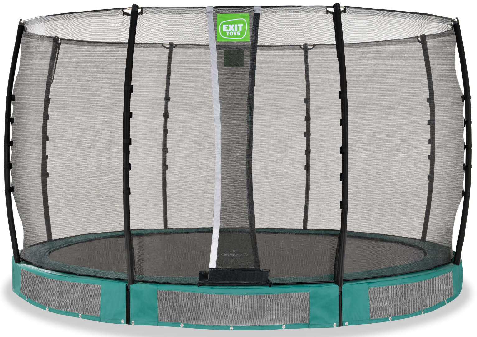 Trampolina ogrodowa z siatk zabezpieczajc do gruntu Allure Classic 366 cm zielona