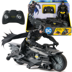 Batman figurka 30 cm i zdalnie sterowany pojazd Batcycle RC DC Studios