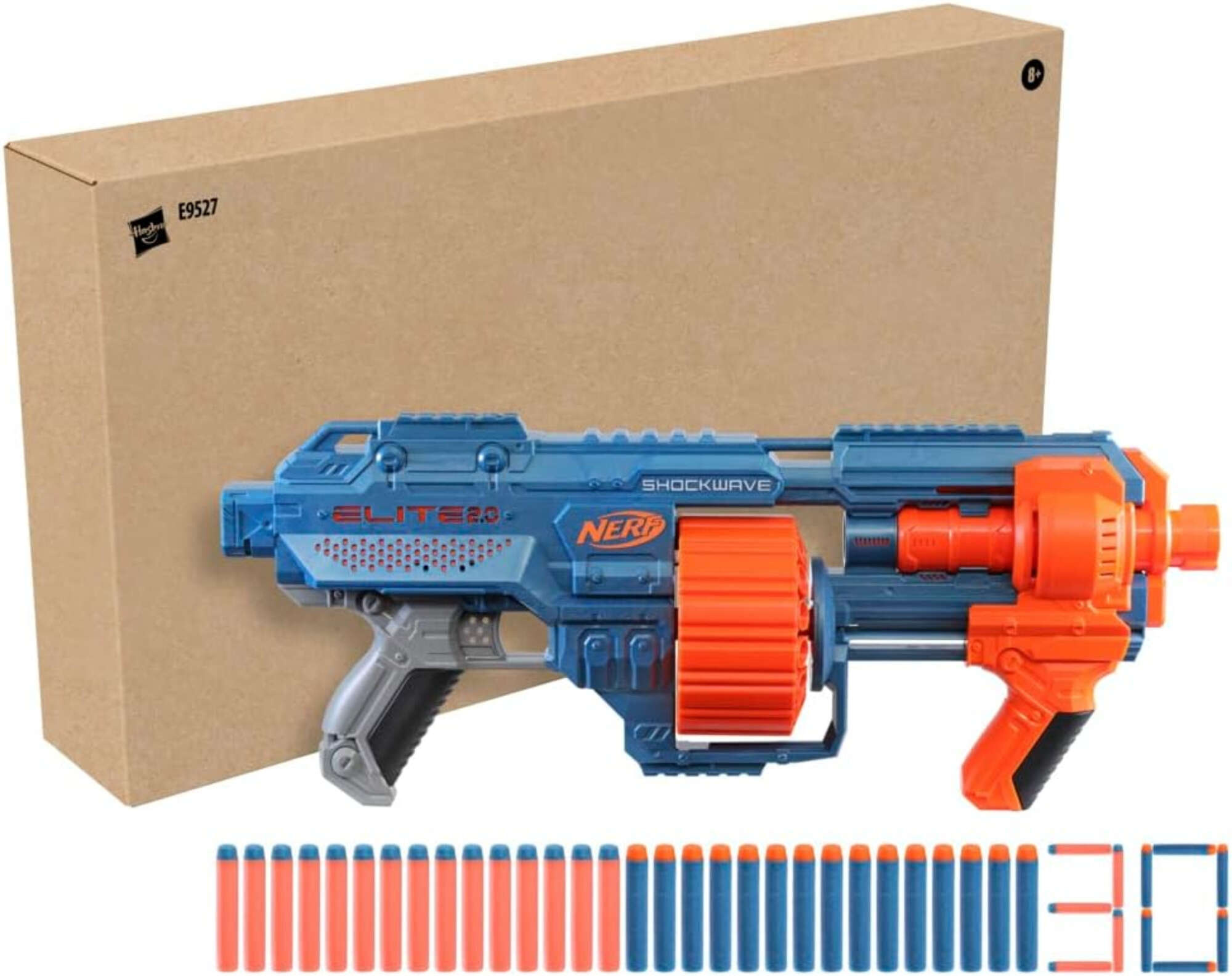 Zestaw wyrzutnia Nerf Elite 2.0 Shockwave RD-15 + strzaki