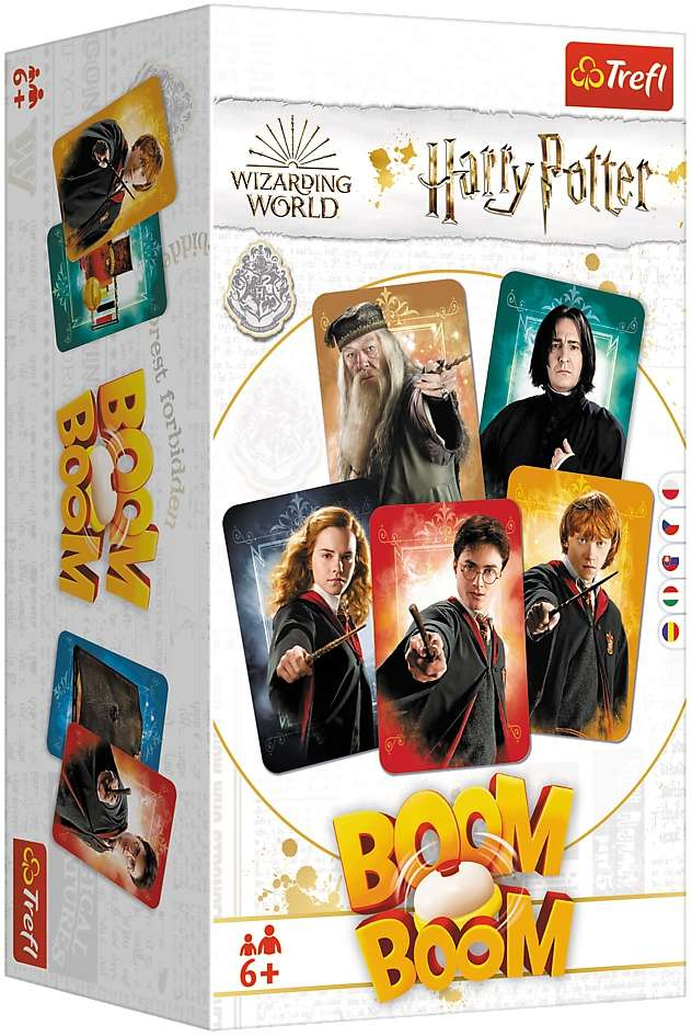 Harry Potter Towarzyska Rodzinna Gra Planszowa Karciana Boom Boom Trefl